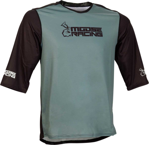 Moose Racing - Moose Racing MTB 3/4 Sleeve Jersey - 5020-0240 - Black - Large