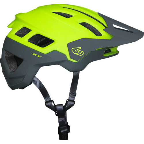 6D - 6D ATB-2T Ascent Bicycle Helmet - 23-0046 - Neon Yellow/Gray Matte - Md-Lg