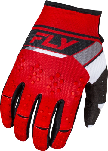 Fly Racing - Fly Racing Kinetic Prix Gloves - 377-412X - Red/Gray/White - X-Large
