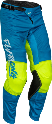 Fly Racing - Fly Racing Kinetic Mesh Khaos Youth Pants - 377-34222 - Blue/White/Hi-Vis - 22