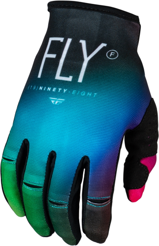Fly Racing - Fly Racing Kinetic Prodigy Youth Gloves - 377-517YL - Fuschia/Electric Bue/Hi-Vis - Large