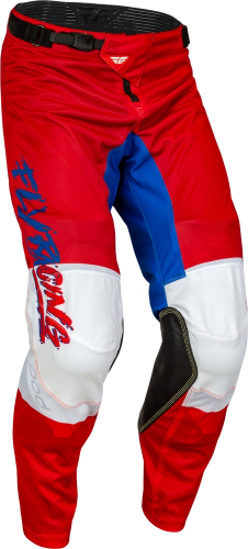 Fly Racing - Fly Racing Kinetic Mesh Khaos Youth Pants - 377-34422 - Red/White/Blue - 22