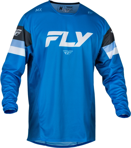 Fly Racing - Fly Racing Kinetic Prix Youth Jersey - 377-420YXL - Bright Blue/Charcoal/White - X-Large