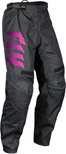 Fly Racing - Fly Racing F-16 Youth Pants - 377-23022 - Gray/Charcoal/Pink - 22