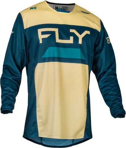 Fly Racing - Fly Racing Kinetic Reload Jersey - 377-523L - Ivory/Navy/Cobalt - Large