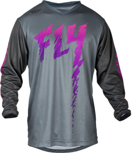 Fly Racing - Fly Racing F-16 Youth Jersey - 377-220YL - Gray/Charcoal/Pink - Large