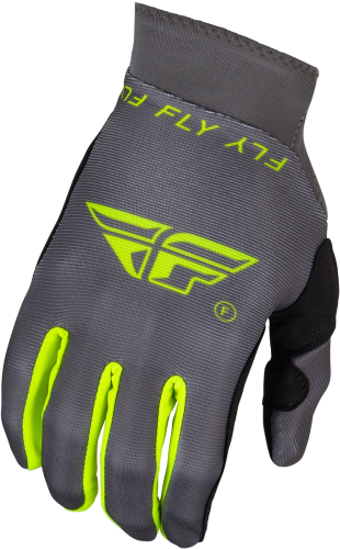 Fly Racing - Fly Racing Pro Lite Youth Gloves - 377-042YL - Charcoal/Hi-Vis - Large