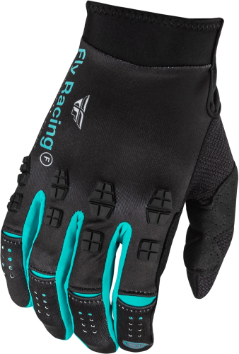 Fly Racing - Fly Racing Special Edition Evolution DST Youth Gloves - 377-114YL - Strobe Black/Electric Blue - Large