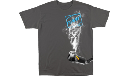 FMF Racing - FMF Racing Boxcage T-Shirt - SP23118916CHAS - Charcoal - Small