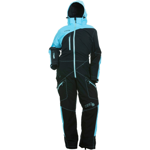 DSG - DSG Drop Seat Womens Monosuit - 99344 - Aqua/Black - Large