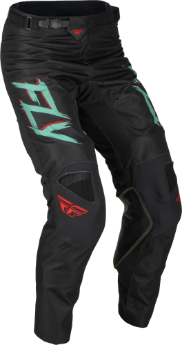 Fly Racing - Fly Racing Kinetic S.E. Rave Pants - 376-53428 - Black/Mint/Red - 28