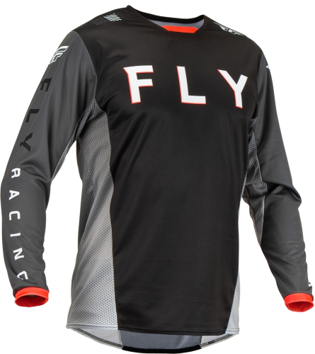 Fly Racing - Fly Racing Kinetic Kore Jersey - 376-420X - Black/Gray - X-Large
