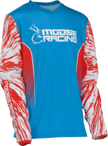 Moose Racing - Moose Racing Agroid Youth Jersey - 2912-2265 - Red/White/Blue - X-Large