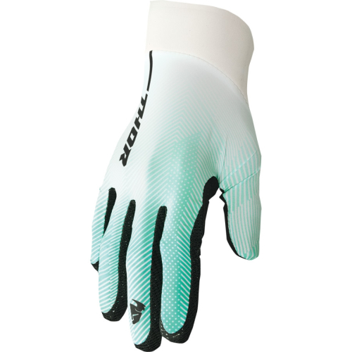 Thor - Thor Agile Tech Gloves - 3330-7209 - Black/White/Teal - Medium