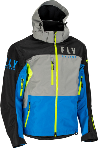 Fly Racing - Fly Racing Carbon Jacket - 470-41352X - Blue/Hi-Vis - 2XL