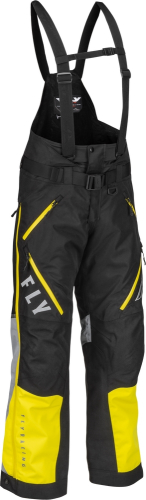Fly Racing - Fly Racing Carbon Bib - 470-4276M - Yellow/Gray - Medium