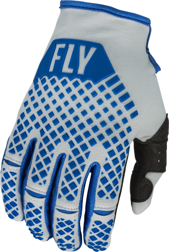 Fly Racing - Fly Racing Kinetic Youth Gloves - 376-411YL - Blue/Light Gray - Large