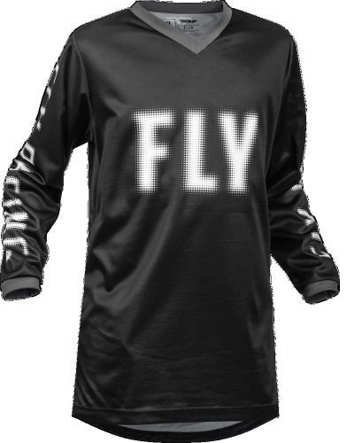 Fly Racing - Fly Racing F-16 Youth Jersey - 376-222YX - Black/White - X-Large