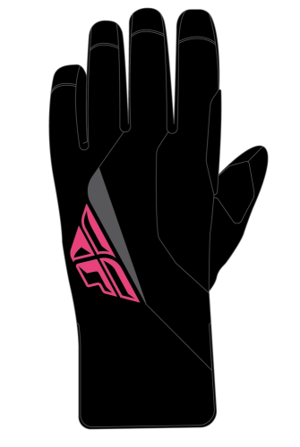 Fly Racing - Fly Racing Title Long Gloves - 371-06143X - Black/Pink - 3XL