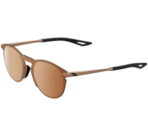 100% - 100% Legere UltraCarbon Round Sunglasses - 60019-00006 - Matte Copper Chromium / HiPer Copper Lens - OSFM