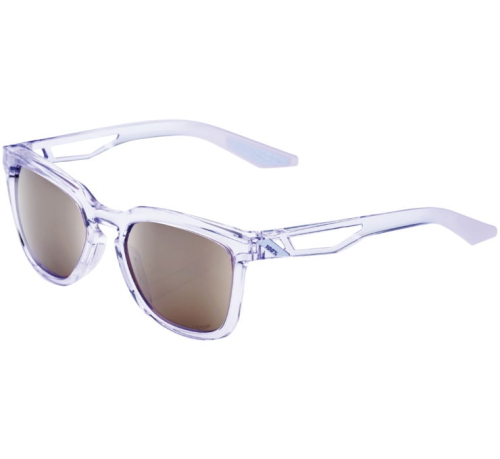100% - 100% Hudson Sunglasses - 60027-00007 - Translucent Lavender / HiPer Silver Lens - OSFM