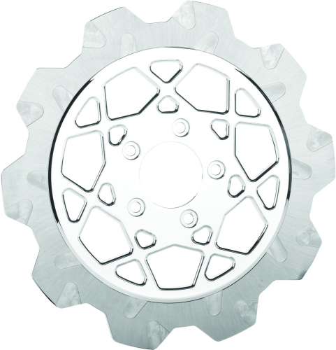 Lyndall Racing Brakes - Lyndall Racing Brakes Crown Cut TT Tracker Rear Rotor - 11.8in. - Chrome/Silver - 2003-3051