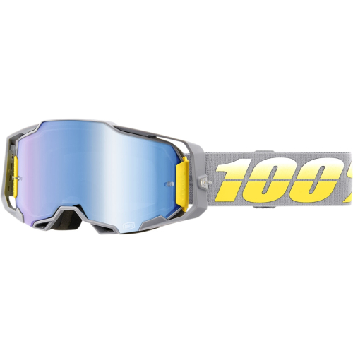 100% - 100% Armega Complex Goggles - 50721-250-02 - Gray/White/Yellow / Blue Lens - OSFM