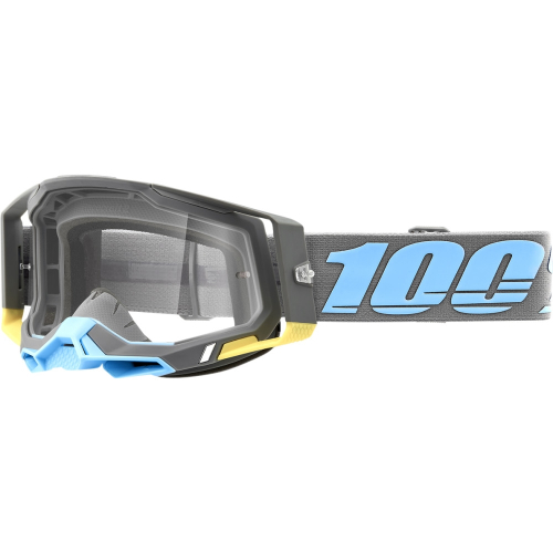 100% - 100% Racecraft 2 Trinidad Goggles - 50121-101-20 - Gray/Light Blue / Clear Lens - OSFM
