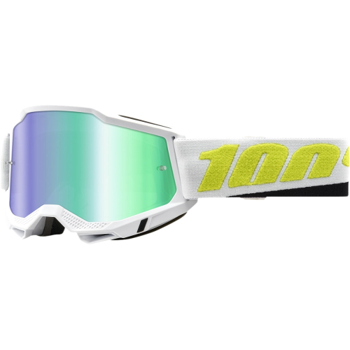 100% - 100% Accuri 2 Peyote Goggles - 50221-260-01 - Peyote/White/Neon Green / Green Mirror Lens - OSFM