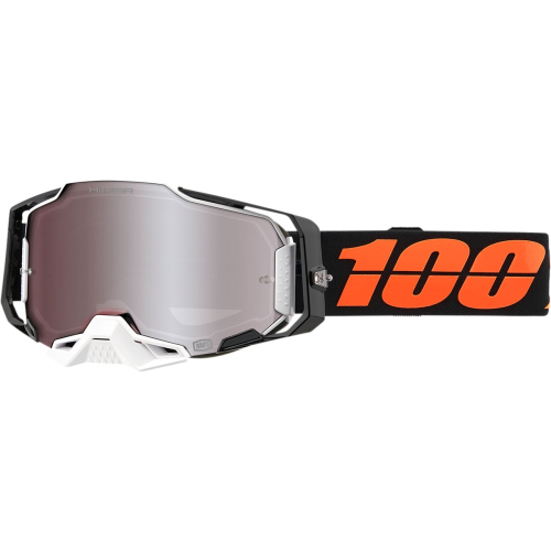 100% - 100% Armega Blacktail Goggles - 50721-404-02 - Black/Orange / Silver Hiper Lens - OSFM