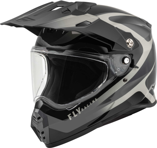 Fly Racing - Fly Racing Trekker Pulse Helmet - F73-7023M - Black/Gray - Medium