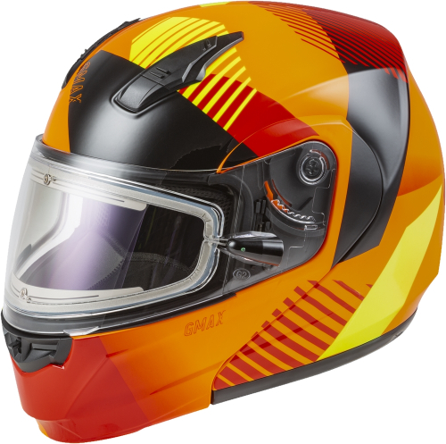 G-Max - G-Max MD-04S Reserve Helmet with Elecric Shield - M4041664 - Neon Orange/Hi-Vis - Small