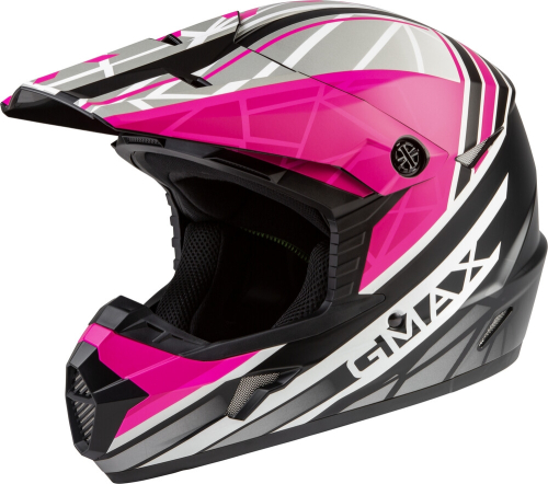 G-Max - G-Max MX-46 Mega Helmet - D3461344 - Matte Black/Neon Pink - Small