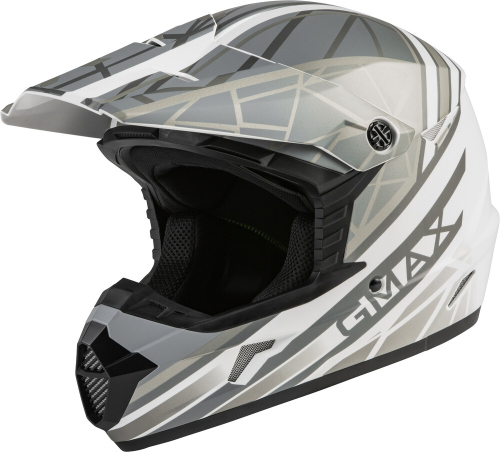 G-Max - G-Max MX-46 Mega Helmet - D3461203 - Matte White/Silver - X-Small