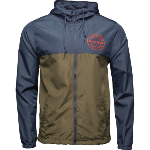Thor - Thor Hallman Torsten Windbreaker Jacket - 3001-1191 - Navy/Olive - X-Large