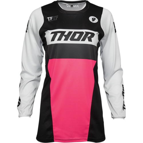 Thor - Thor Pulse Racer Womens Jersey - 2911-0199 - Black/Pink - Medium