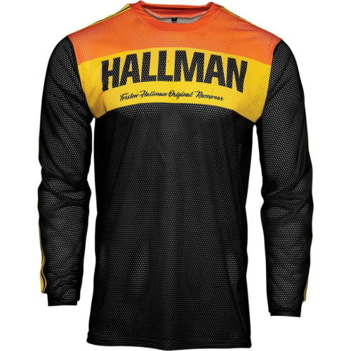 Thor - Thor Hallman Tapd Air Jersey - 2910-6225 - Black/Orange - X-Large