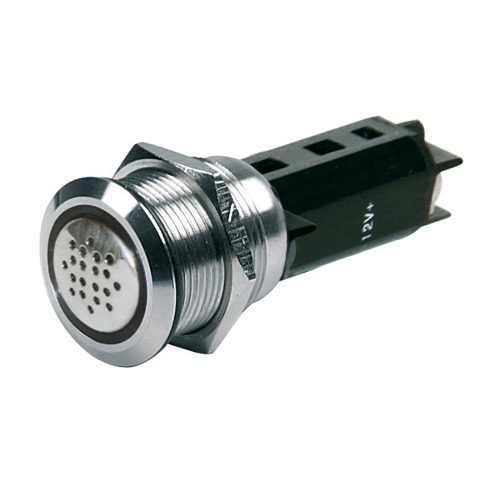 BEP Marine - BEP 12V Buzzer w/Red LED Warning Light - Stainless Steel