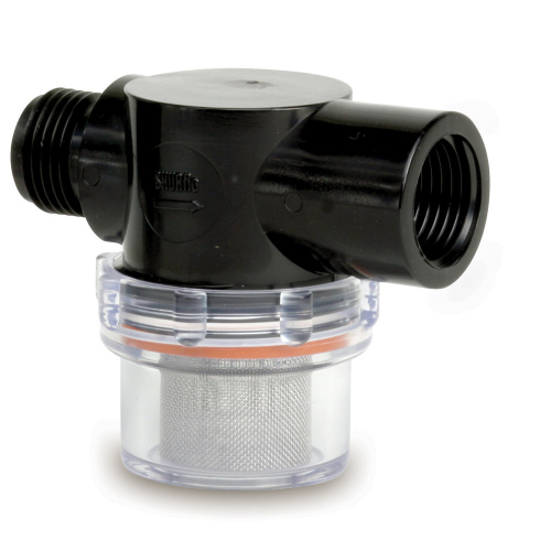 Shurflo by Pentair - Shurflo by Pentair Twist-On Water Strainer - 1/2" Pipe Inlet - Clear Bowl