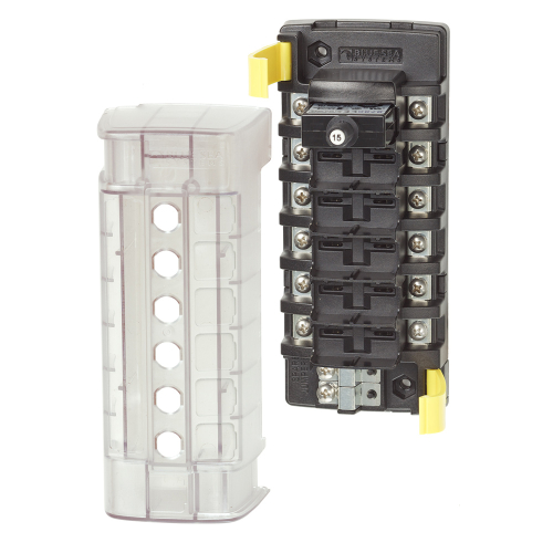 Blue Sea Systems - Blue Sea 5050 ST CLB Circuit Breaker Block - 6 Position