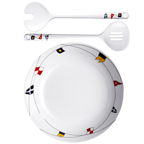 Marine Business - Marine Business Melamine Salad Bowl &amp; Servers - REGATA