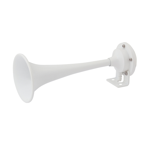 Marinco - Marinco White Epoxy Coated Single Trumpet Mini Air Horn