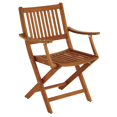 Whitecap - Whitecap Folding Chair w/Arms - Teak