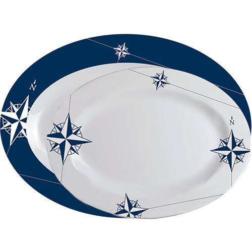 Marine Business - Marine Business Melamine Oval Serving Platters Set - NORTHWIND - Set of 2