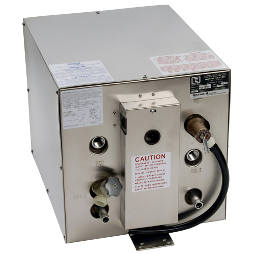 Whale Marine - Whale Seaward 6 Gallon Hot Water Heater w/Front Heat Exchanger - Stainless Steel - 120V - 1500W