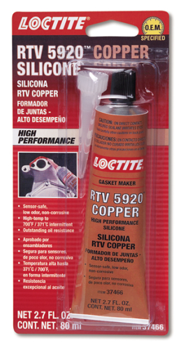 Loctite - Loctite RTV 5920 Copper Silicone Gasket Maker - High Performance - 80ml - 491984