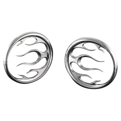 Kuryakyn - Kuryakyn Speaker Grills - Flame - 3788