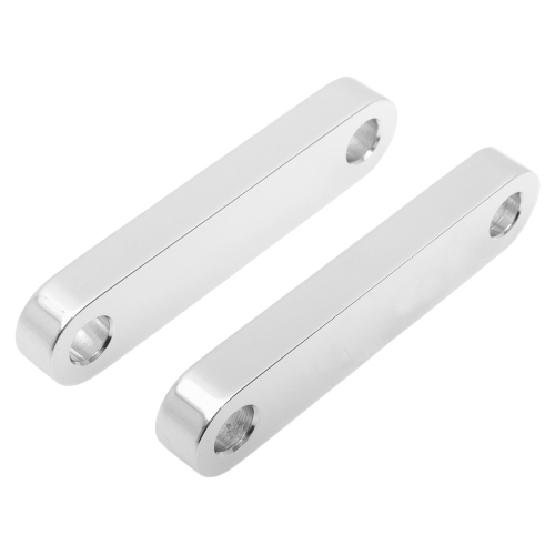 Klock Werks - Klock Werks Tire Hugger Front Fender Mounting Blocks for 21in. Tire - Chrome Finish - KWFS-02-0102-C