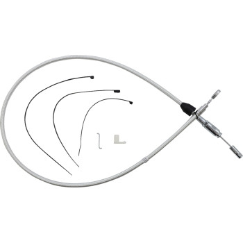 Magnum - Magnum Alternate Length Sterling Chromite Quick Connect Braided Upper Clutch Cable - 42in. - 323411HE