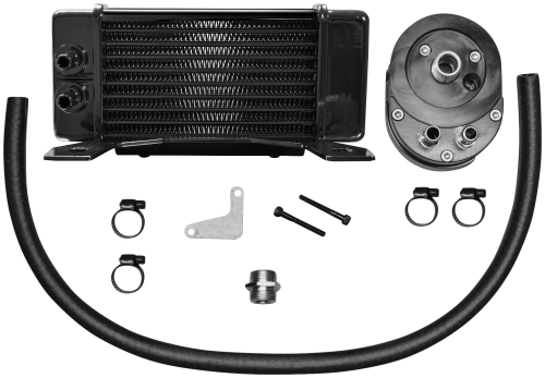 Jagg - Jagg Horizontal 10 Row Oil Cooler - Low Mount - Black - 750-2300